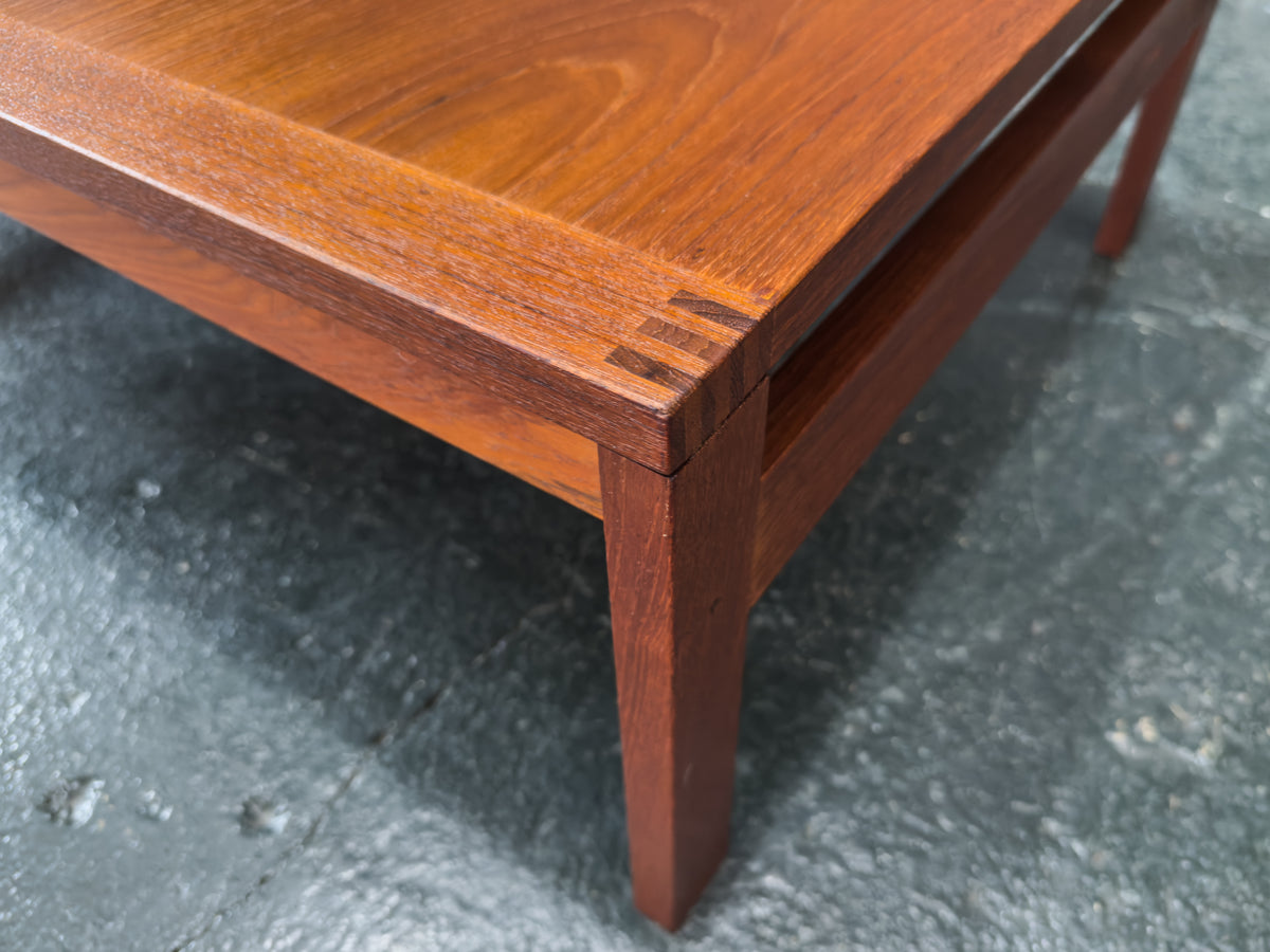 Low Rectangular Teak Coffee Table