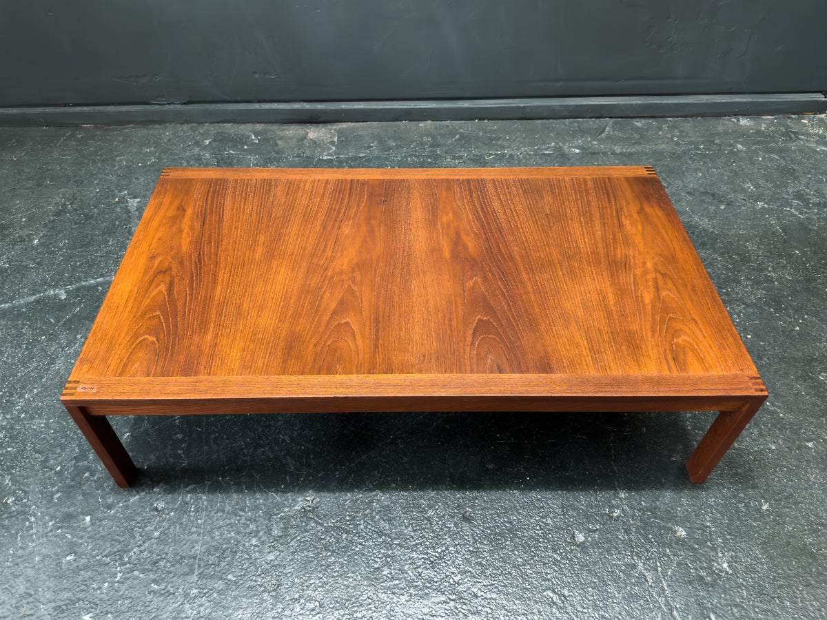 Low Rectangular Teak Coffee Table