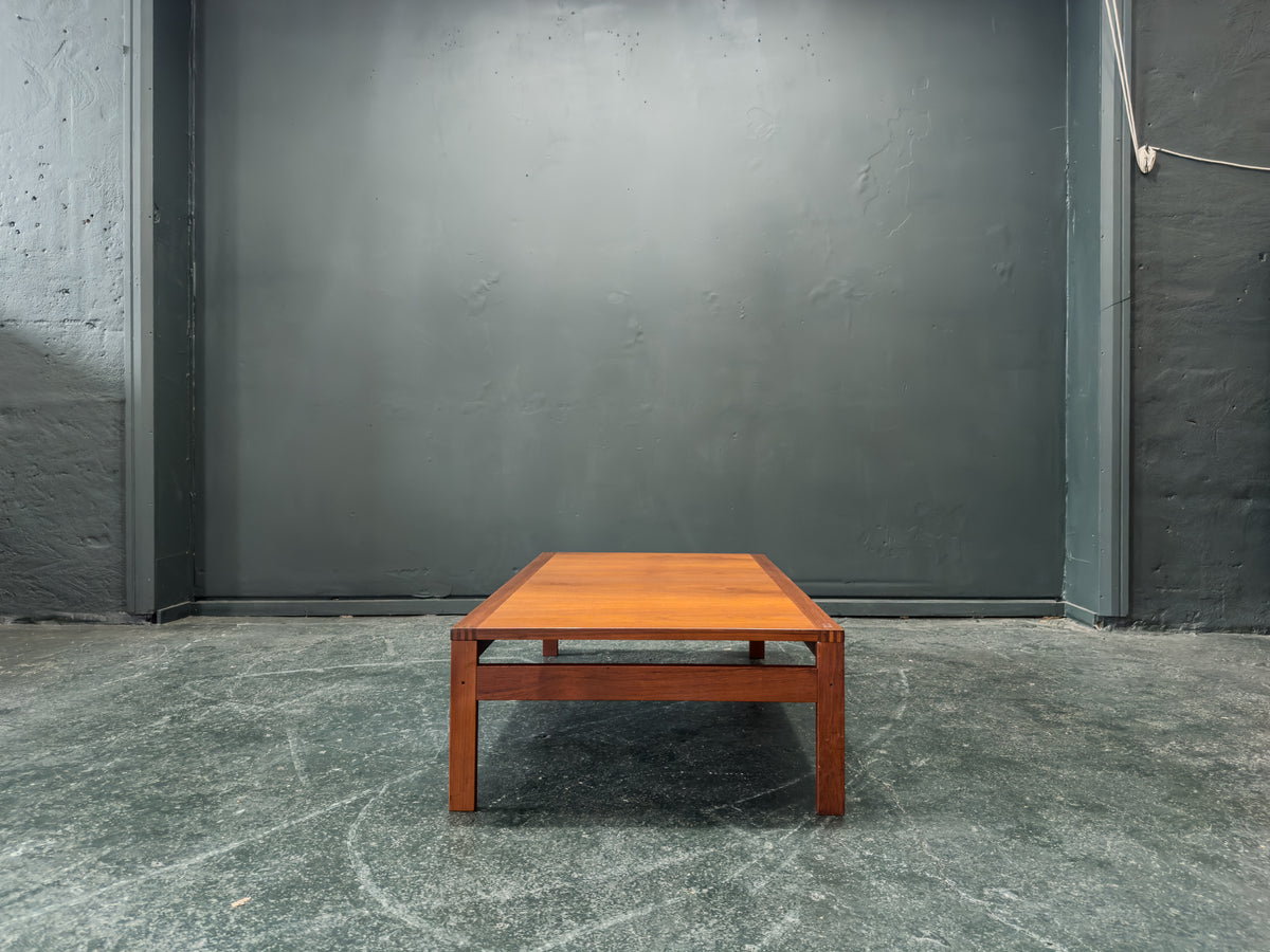Low Rectangular Teak Coffee Table