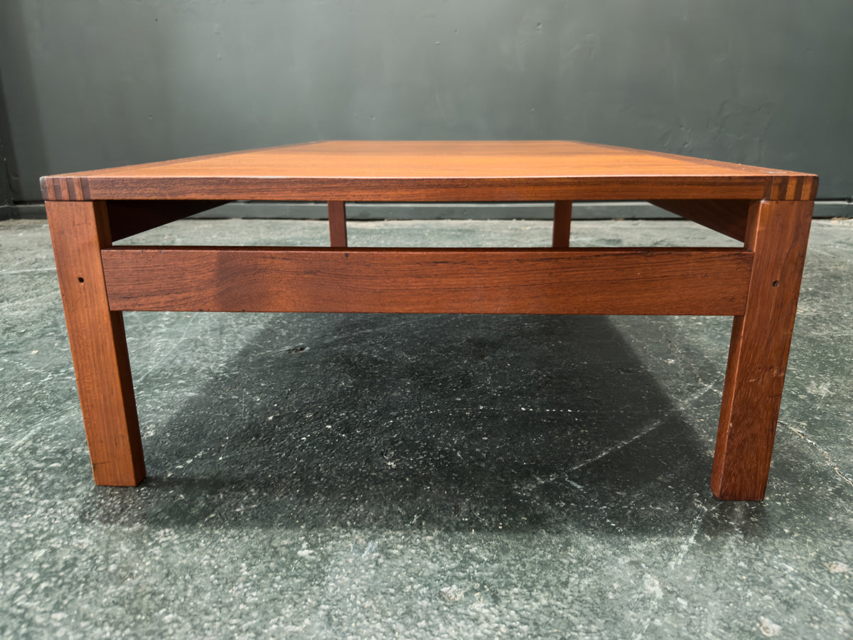 Low Rectangular Teak Coffee Table