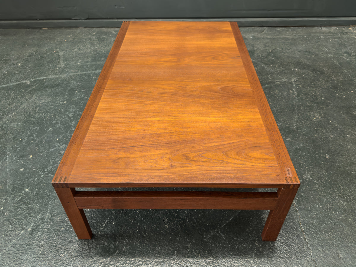 Low Rectangular Teak Coffee Table