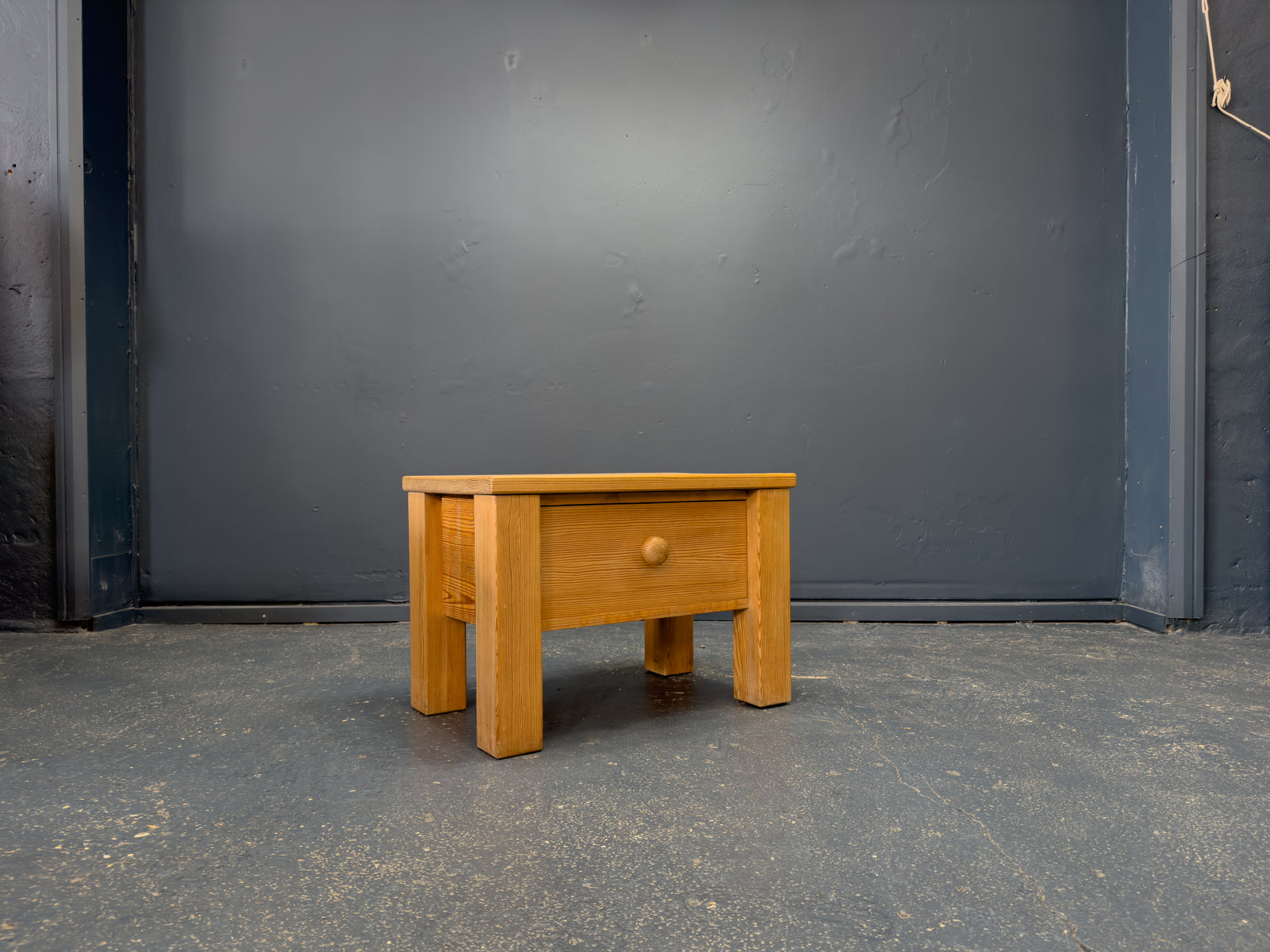 Pair of Pine Bedside Tables by Erik Höglund for Boda Trä