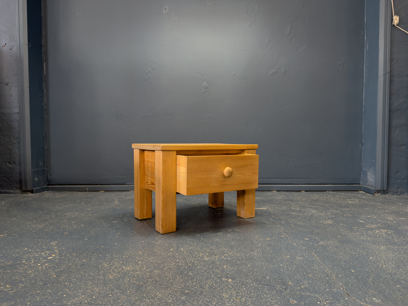 Pair of Pine Bedside Tables by Erik Höglund for Boda Trä