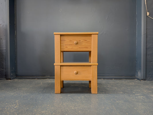 Pair of Pine Bedside Tables Erik Höglund for Boda Trä