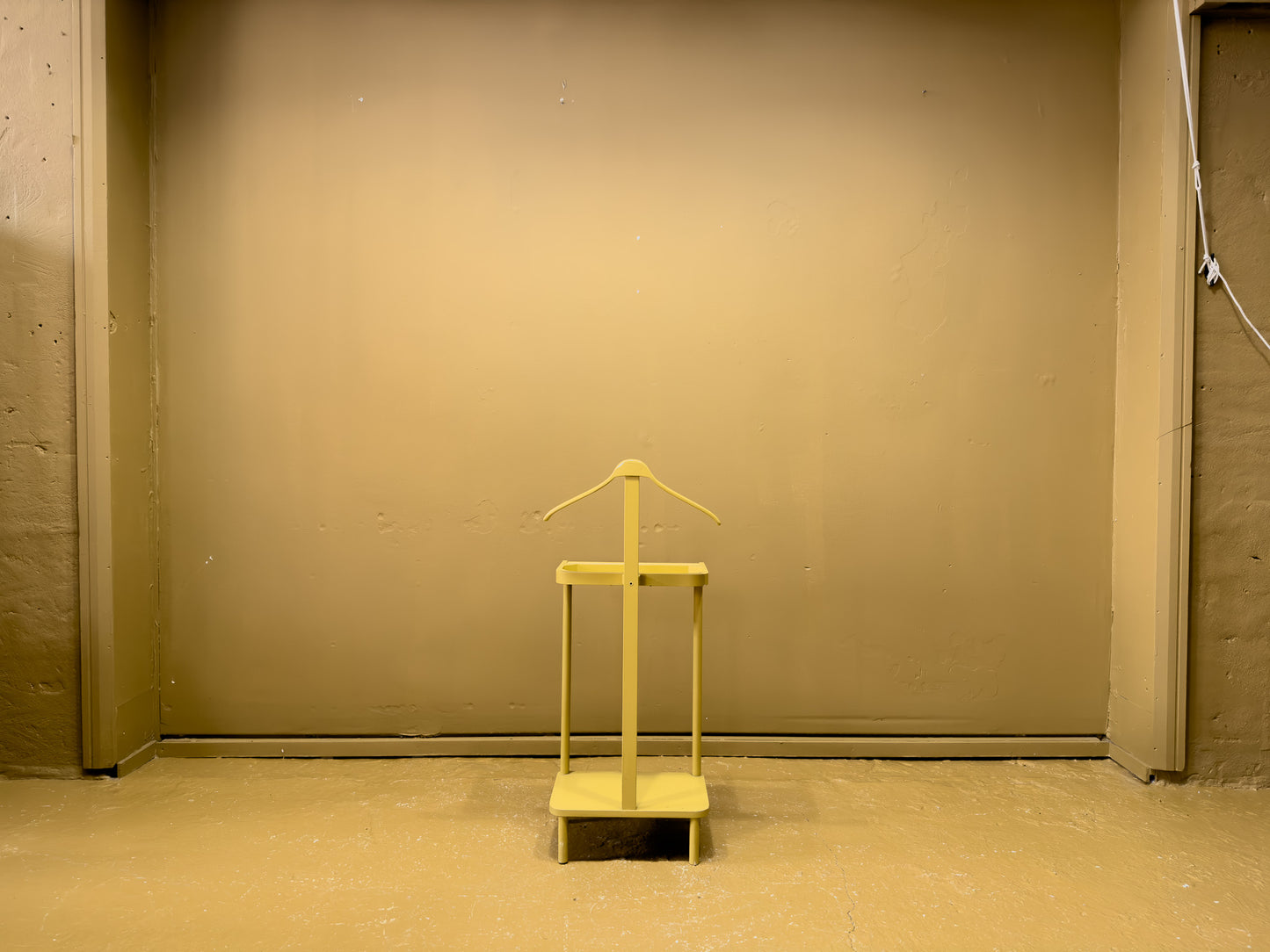 Yellow Painted Valet Stand