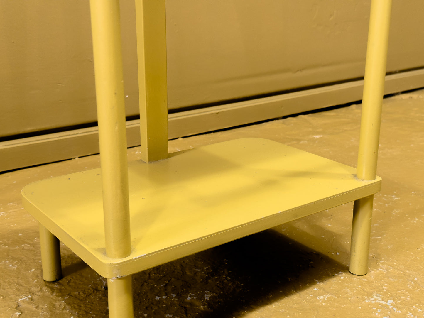 Yellow Painted Valet Stand