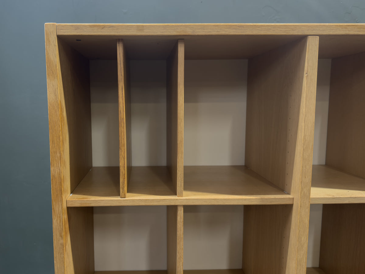 Tall Oak Shelving Unit