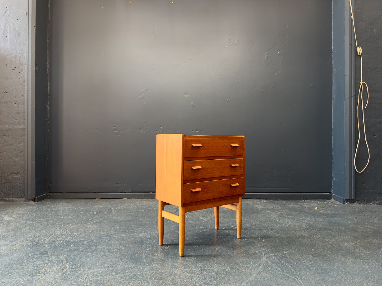 Compact Teak Chest of Drawers