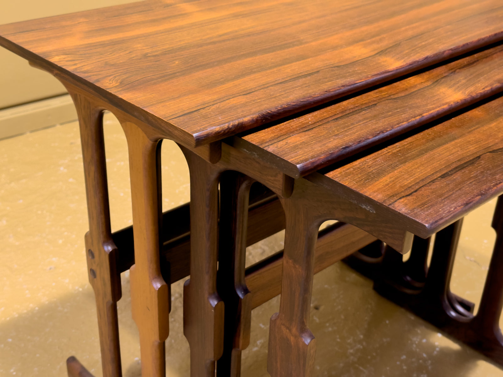 Rosewood nesting tables