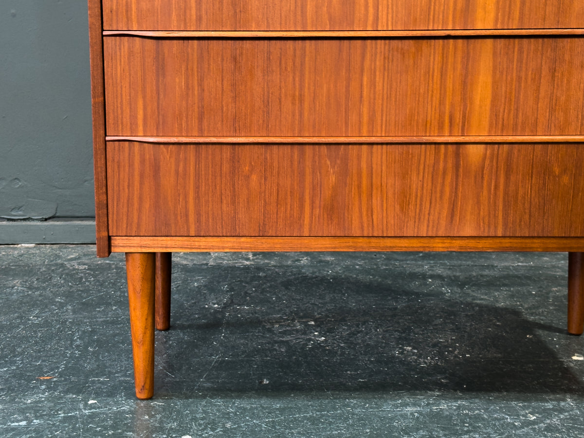 Teak Tallboy with 5 Drawers by Tylvad Hansen Møbelfabrik