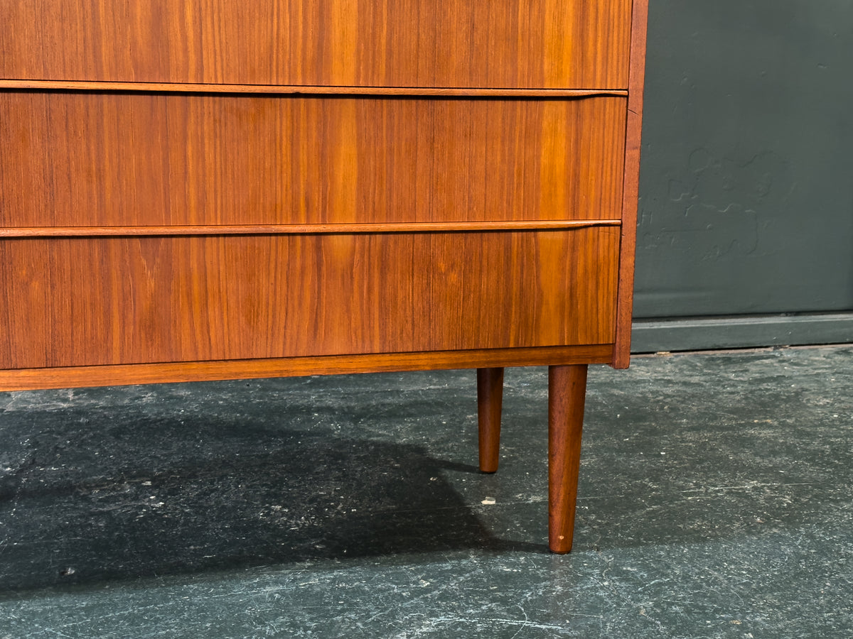 Teak Tallboy with 5 Drawers by Tylvad Hansen Møbelfabrik