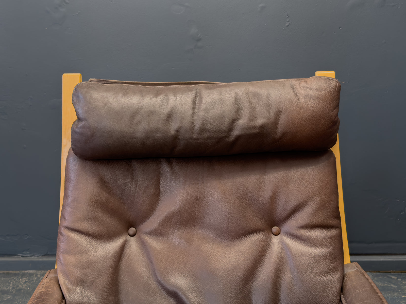 Brown Leather Siesta Chair by Ingmar Relling