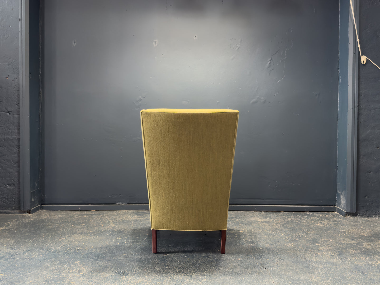 Green High Back Armchair