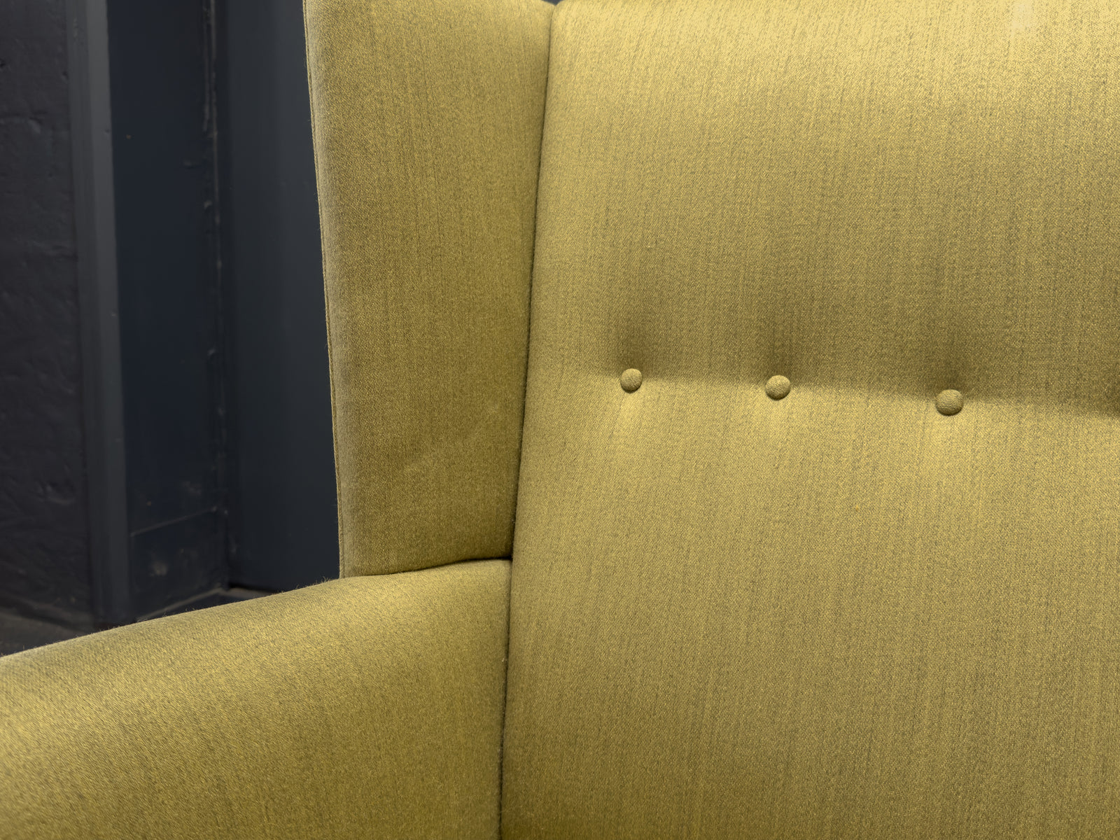 Green High Back Armchair