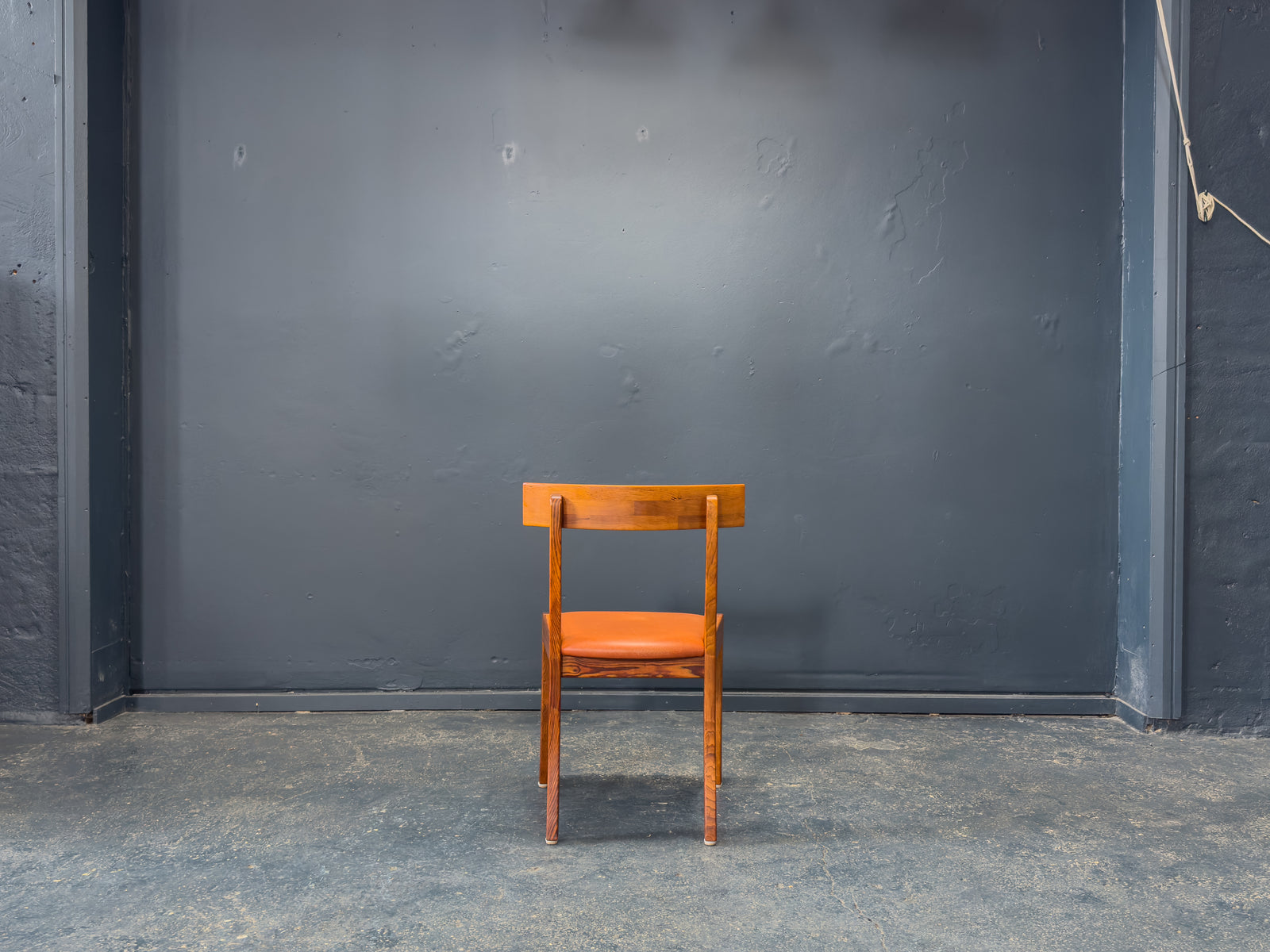 Set of 6 Tan Leather Dining Chairs