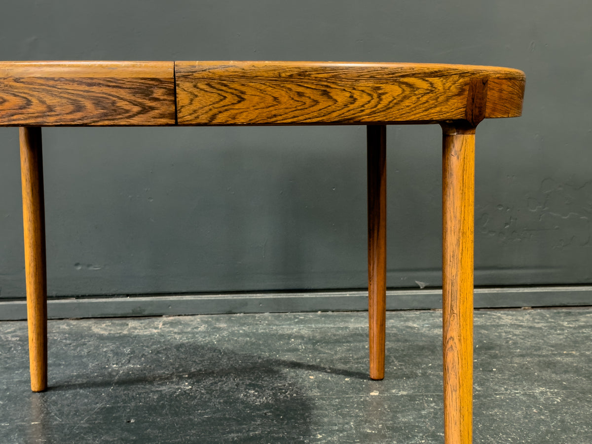 Round Rosewood Extending Dining Table