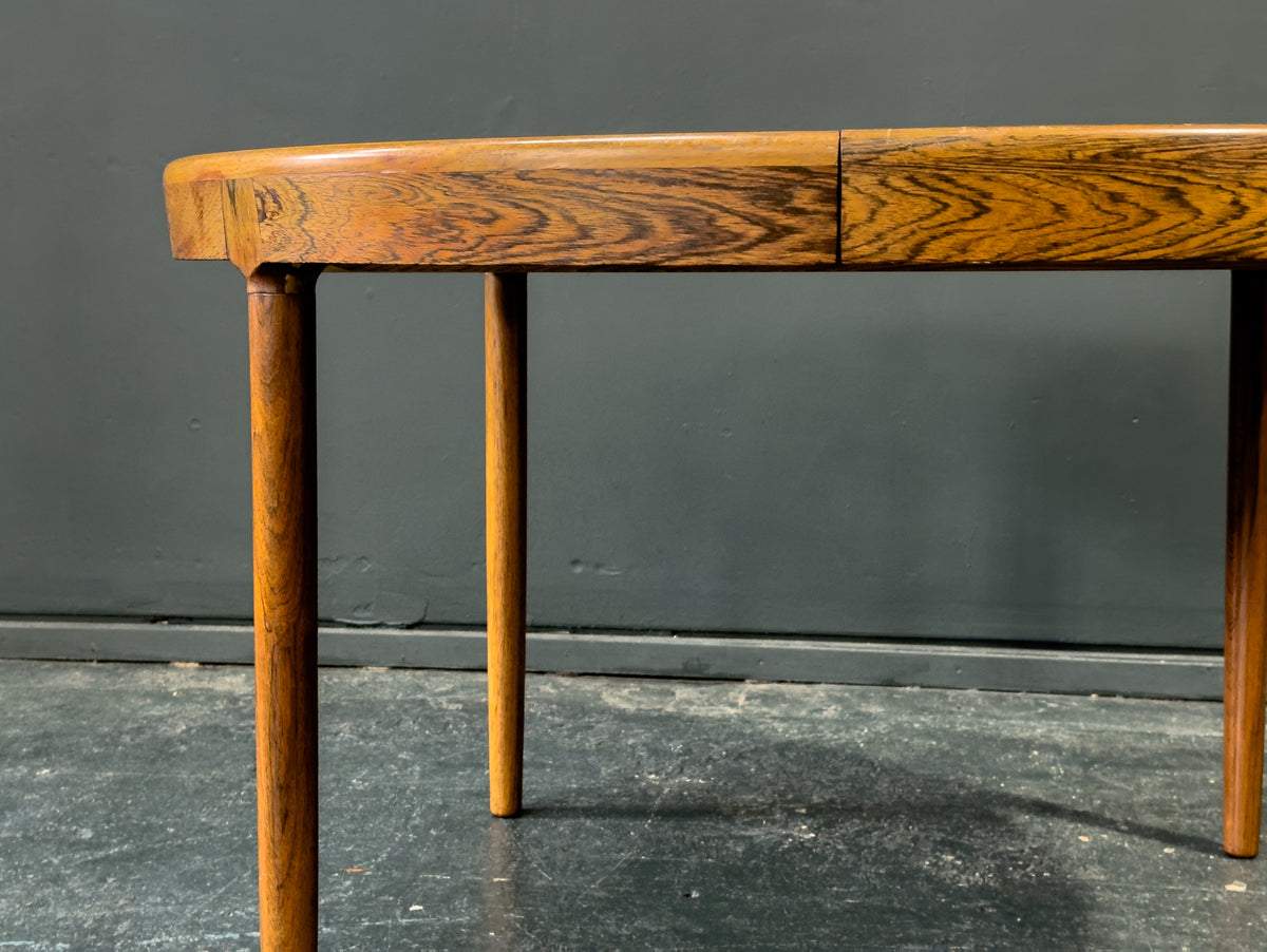 Round Rosewood Extending Dining Table