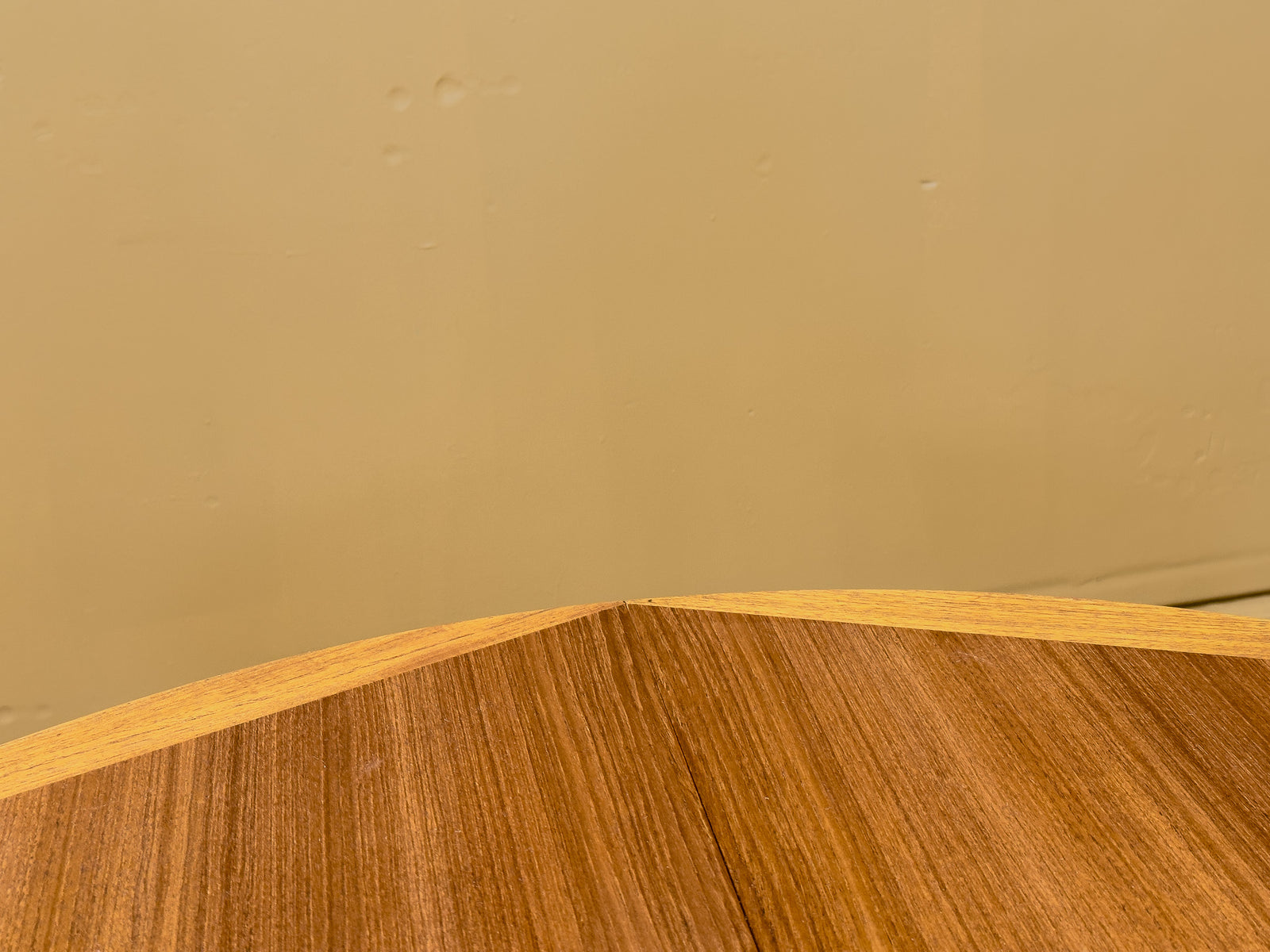 Round Teak Dining Table with Leaf