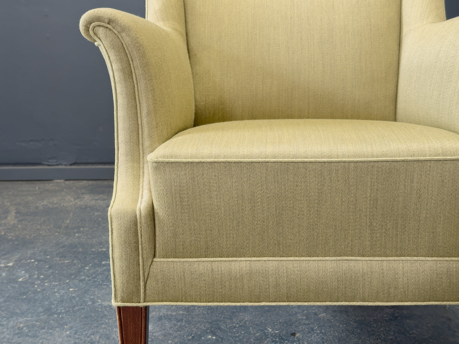 Green Upholstered Armchair