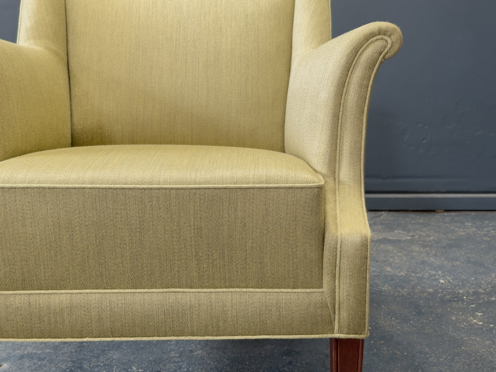 Green Upholstered Armchair