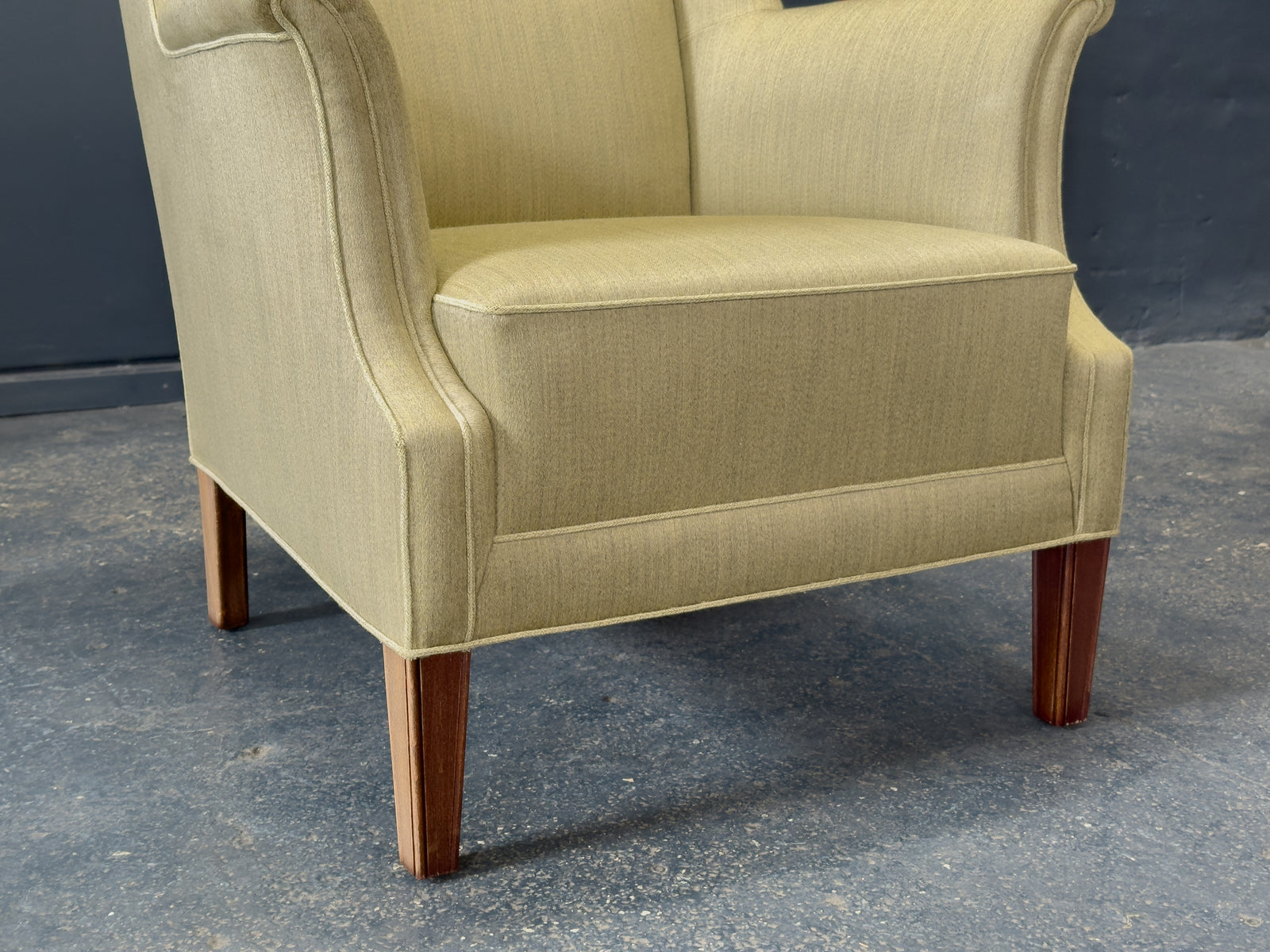 Green Upholstered Armchair