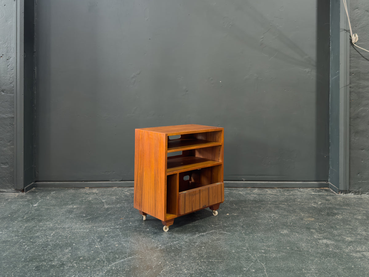 Teak Hi-Fi Unit on Wheels