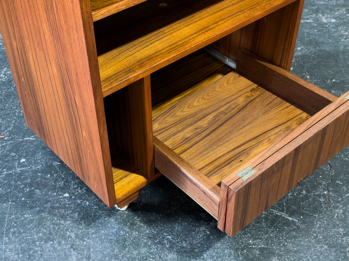 Teak Hi-Fi Unit on Wheels