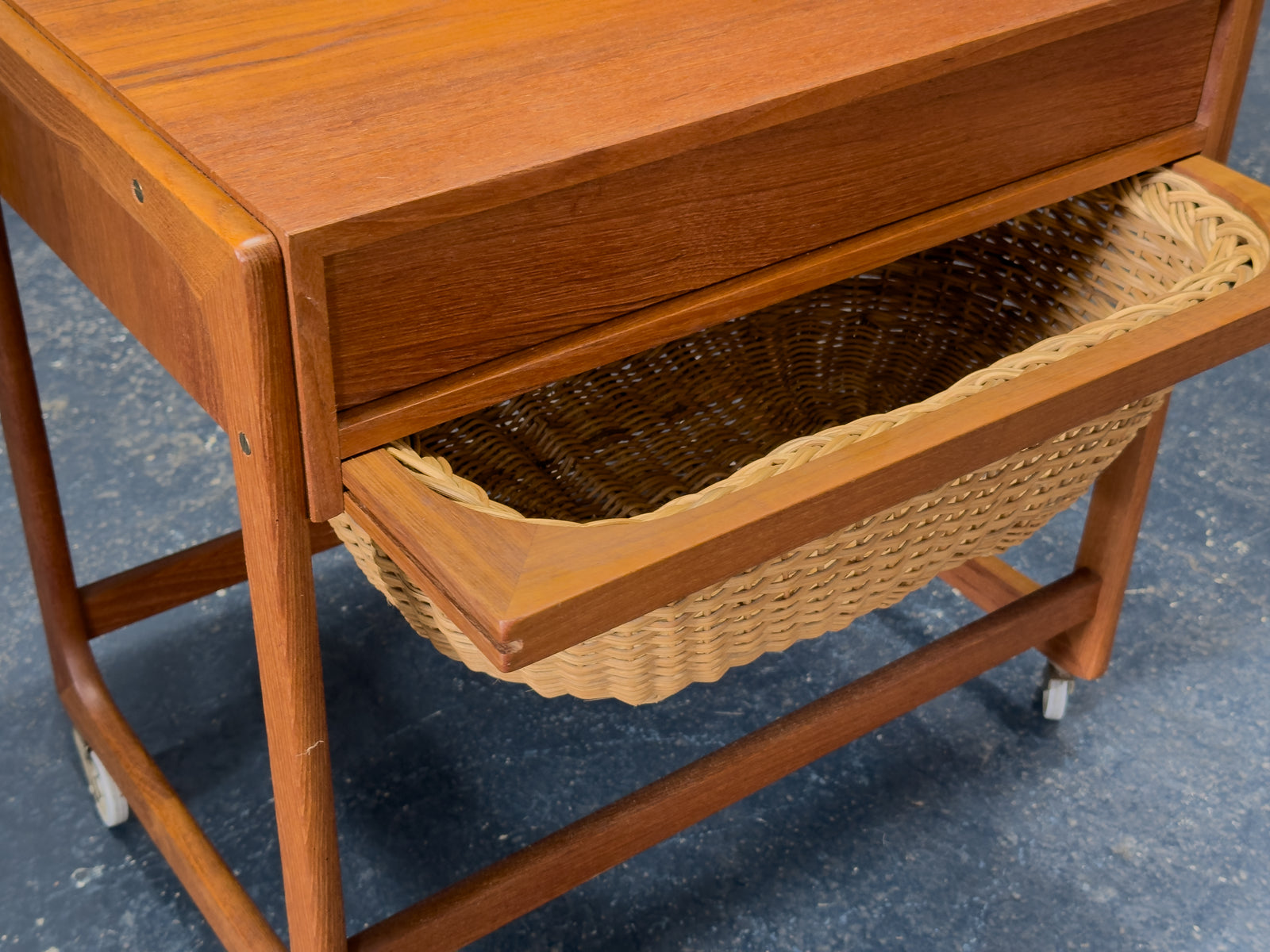 Teak Sewing Table