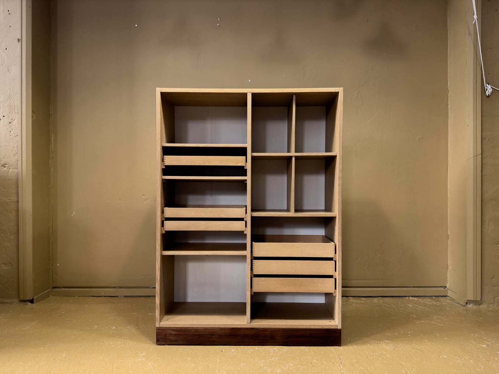 Bookcase with drawers