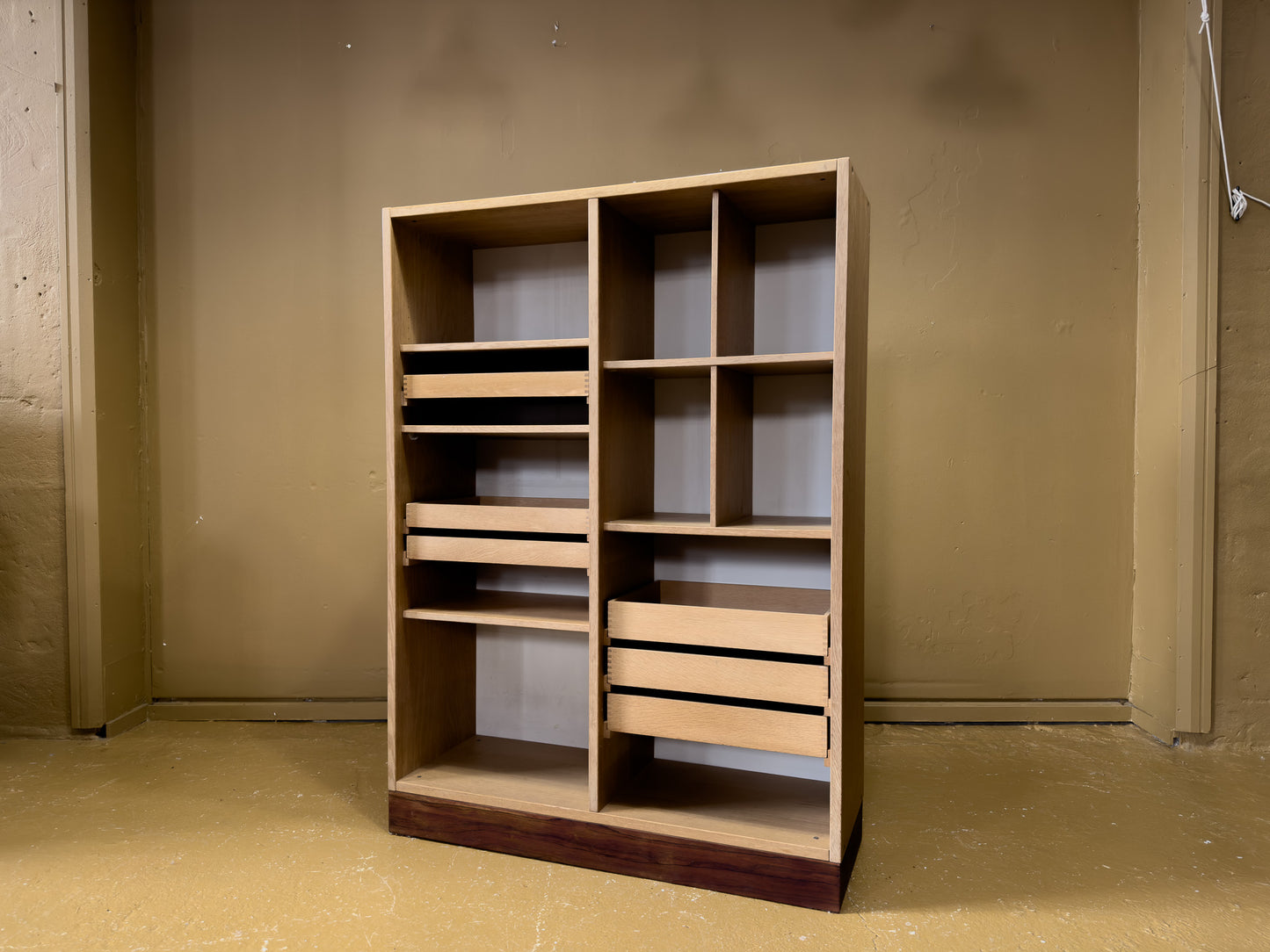 Bookcase with drawers