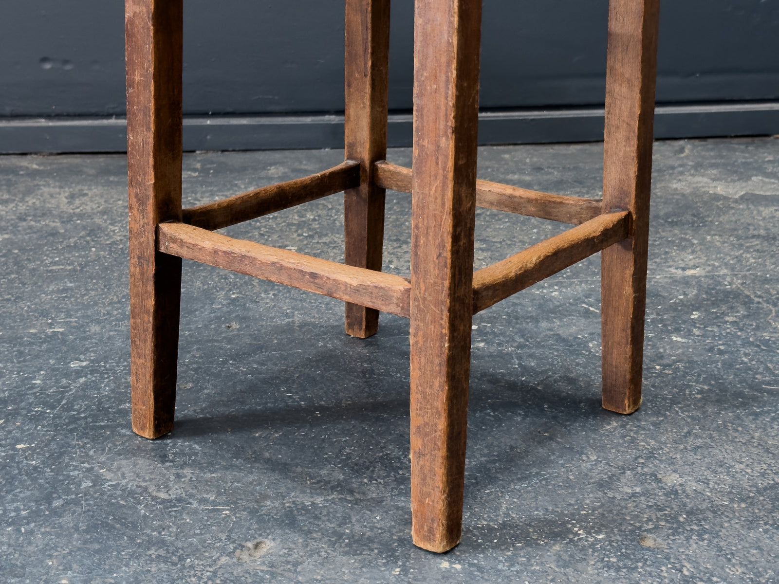 Tan Leather Stool