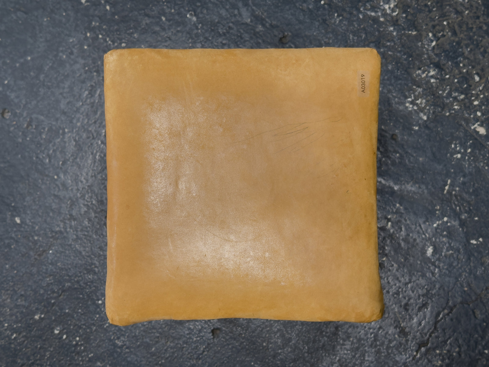 Tan Leather Stool