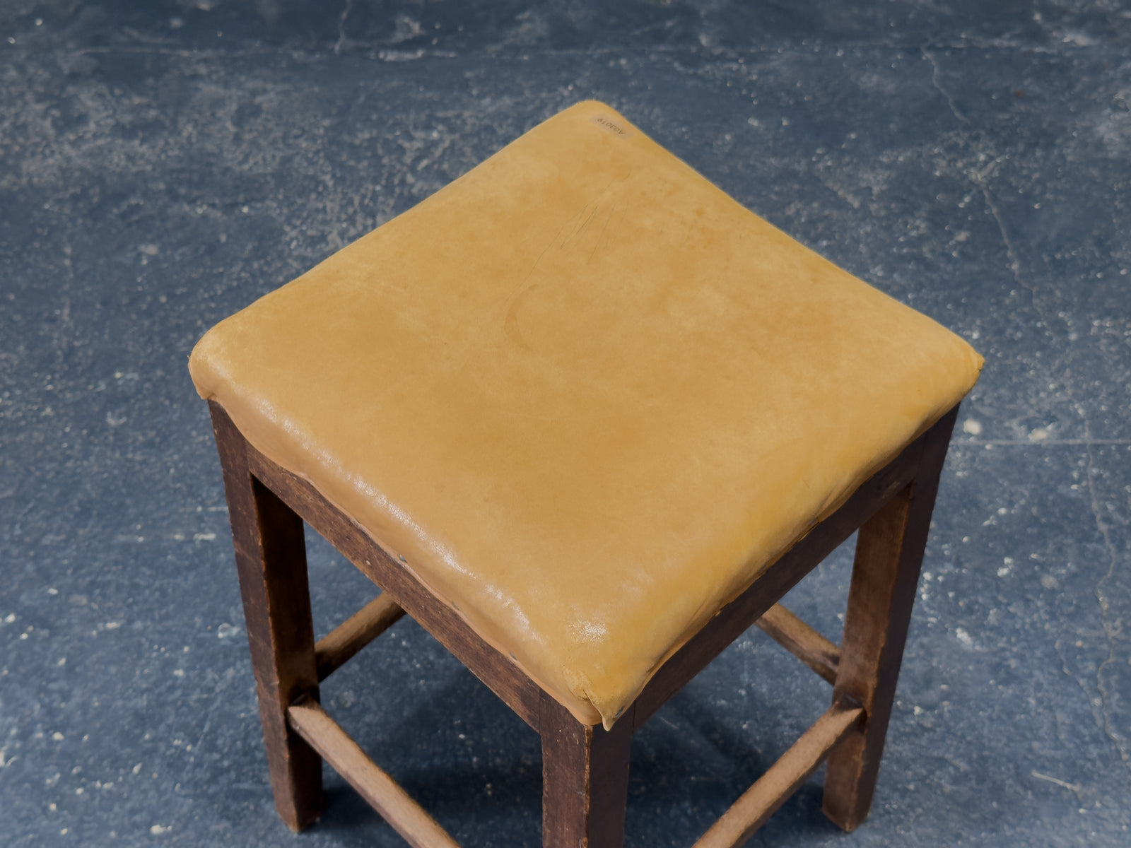 Tan Leather Stool