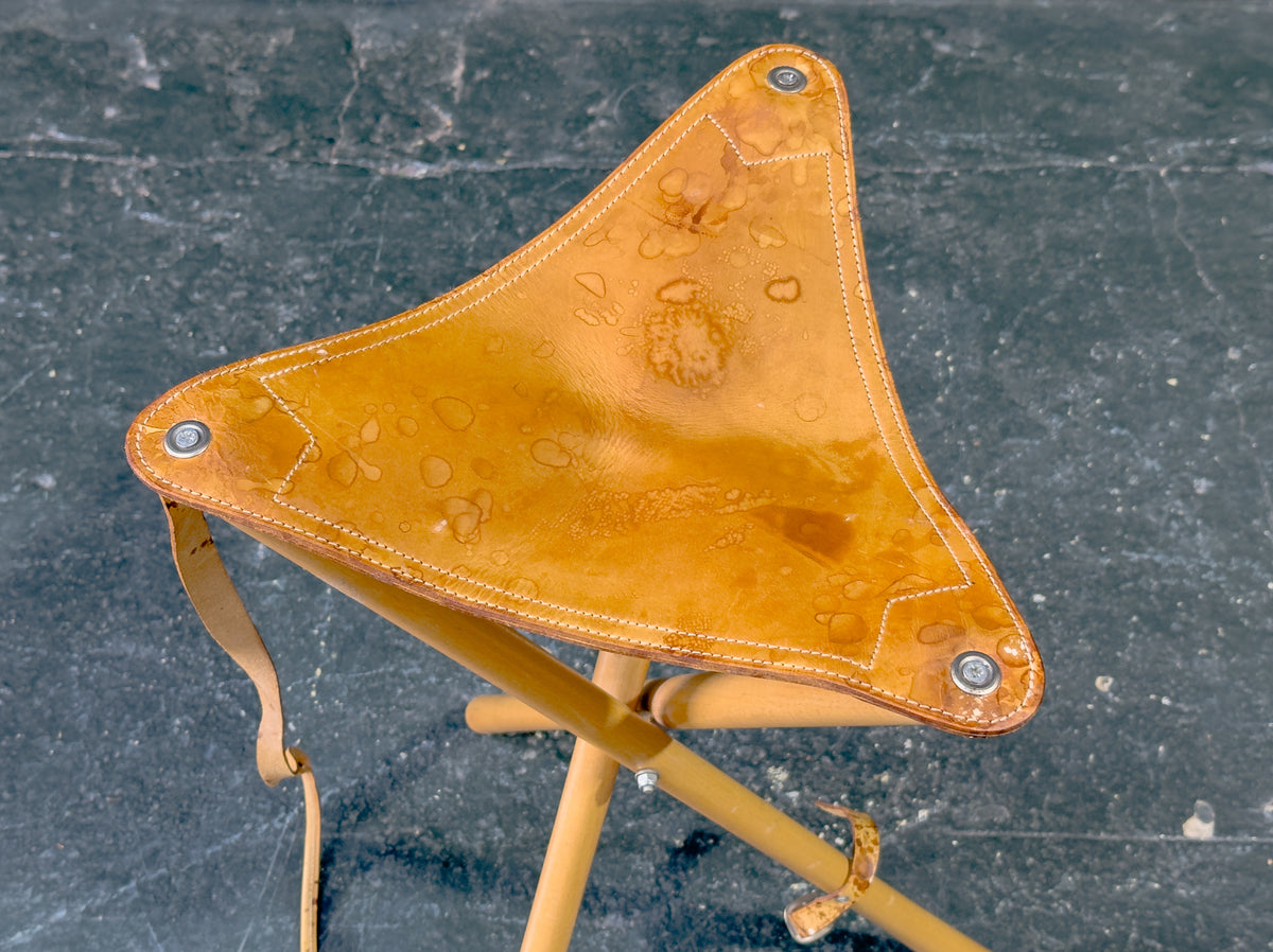Tan Folding Stool