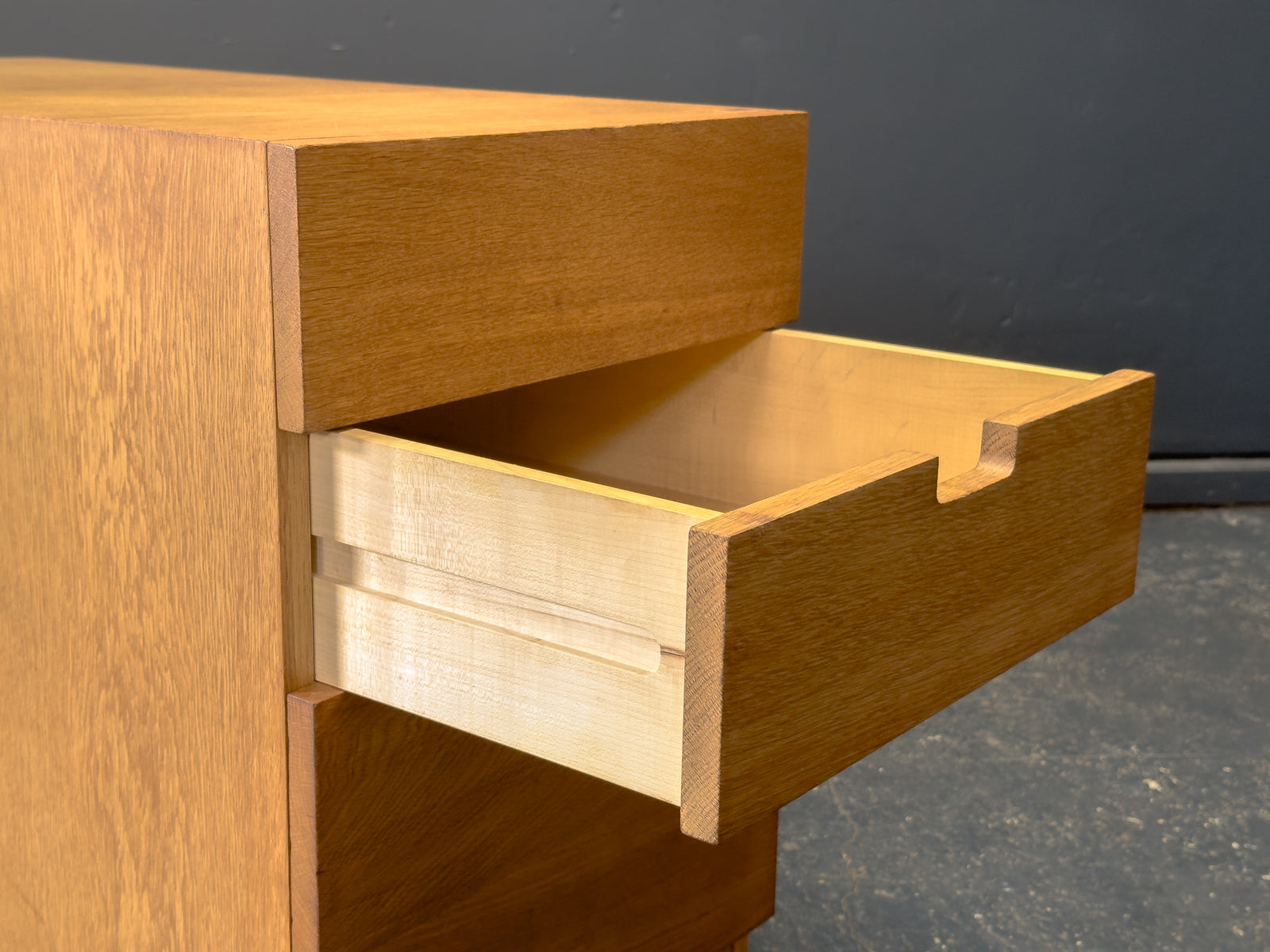 FDB Mobler Oak Filing Cabinet