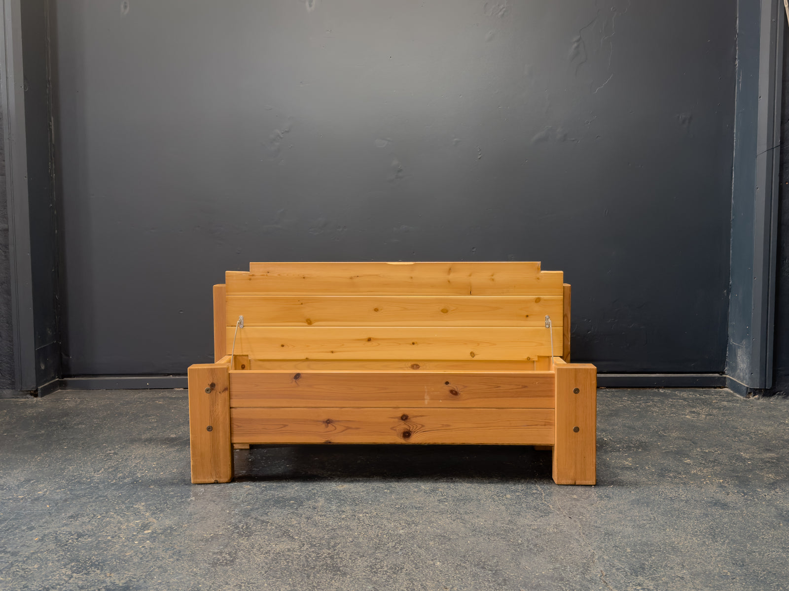 Pine Storage Bench