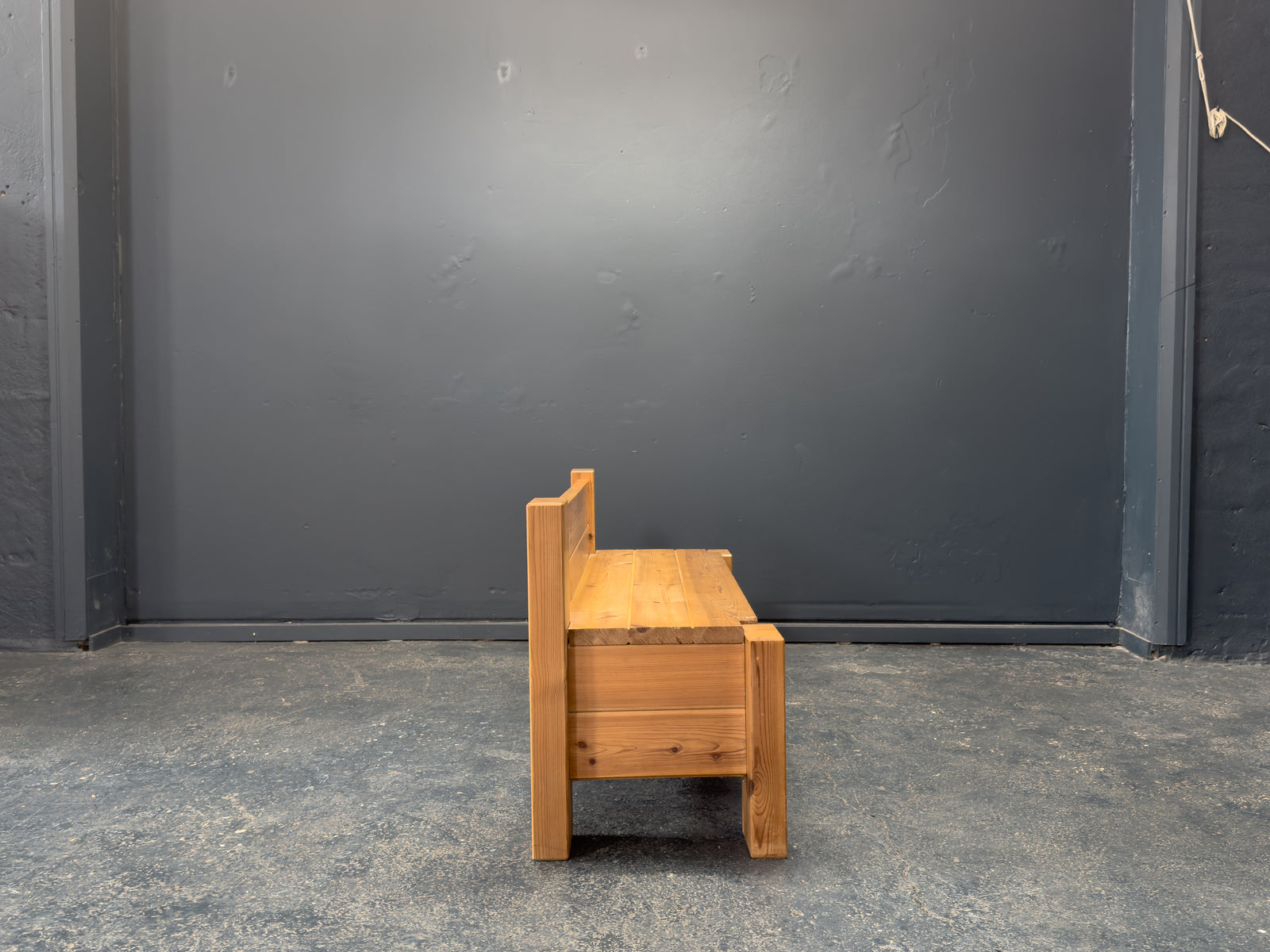 Pine Storage Bench