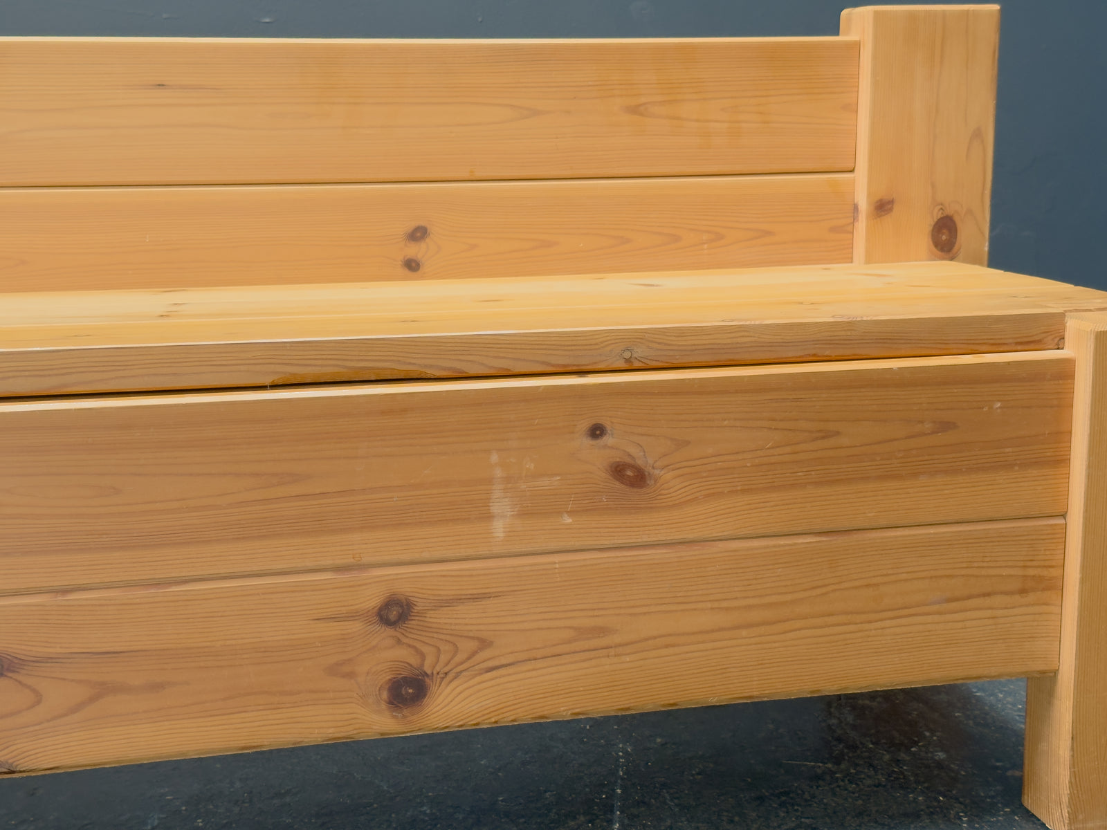 Pine Storage Bench