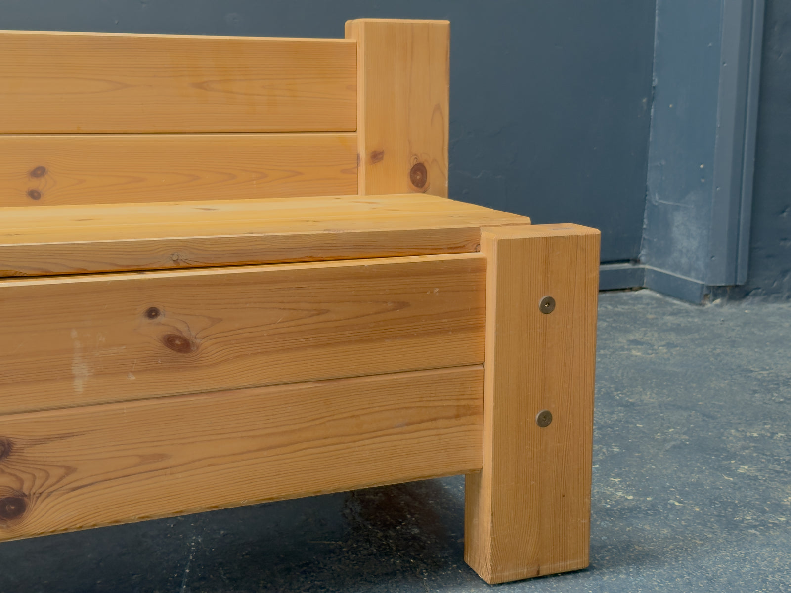 Pine Storage Bench