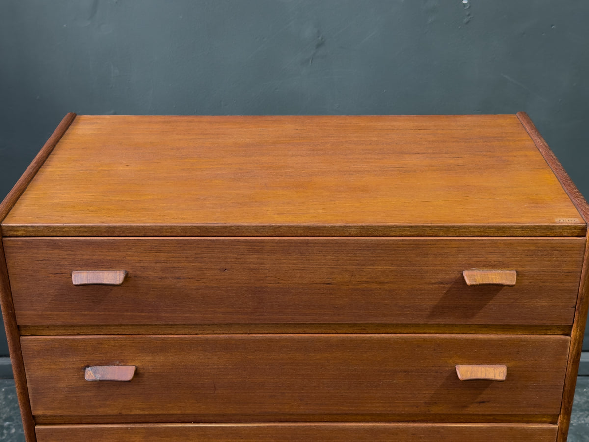 Teak Tallboy with 6 Drawers