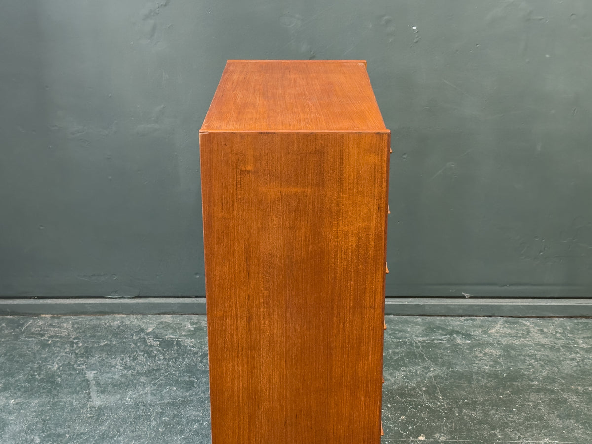 Teak Tallboy with 6 Drawers
