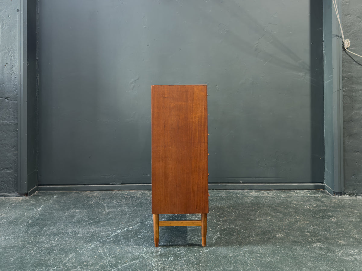 Teak Tallboy with 6 Drawers