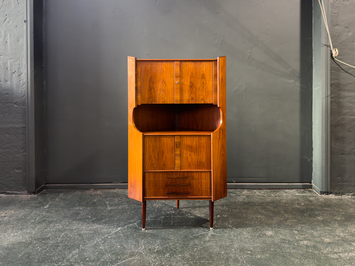 Rosewood Corner Cabinet Unit by Oman Junn Møbelfabrik