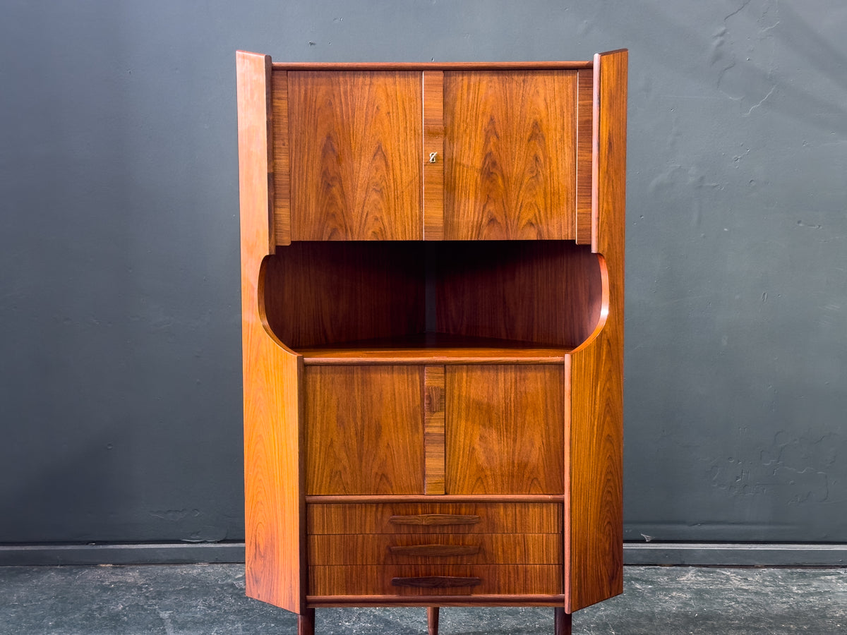 Rosewood Corner Cabinet Unit by Oman Junn Møbelfabrik