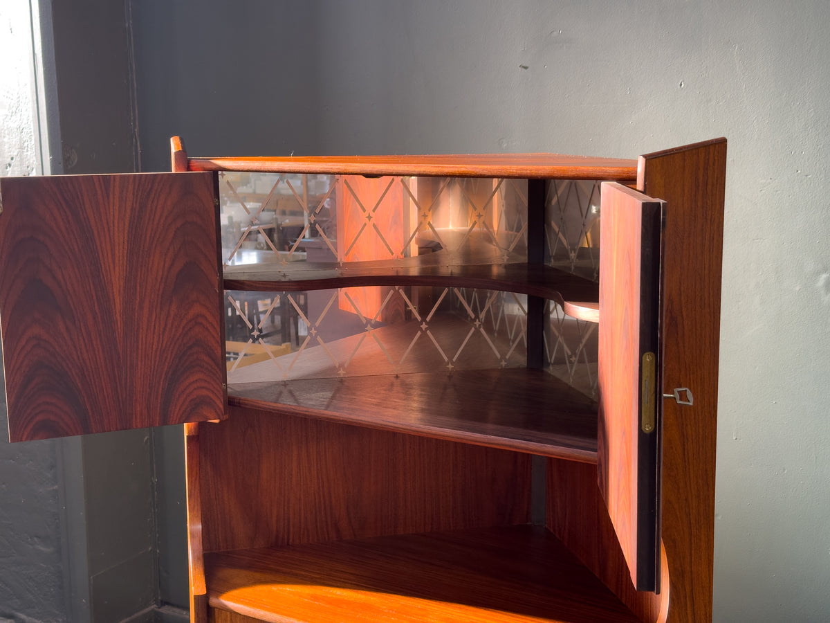 Rosewood Corner Cabinet Unit by Oman Junn Møbelfabrik