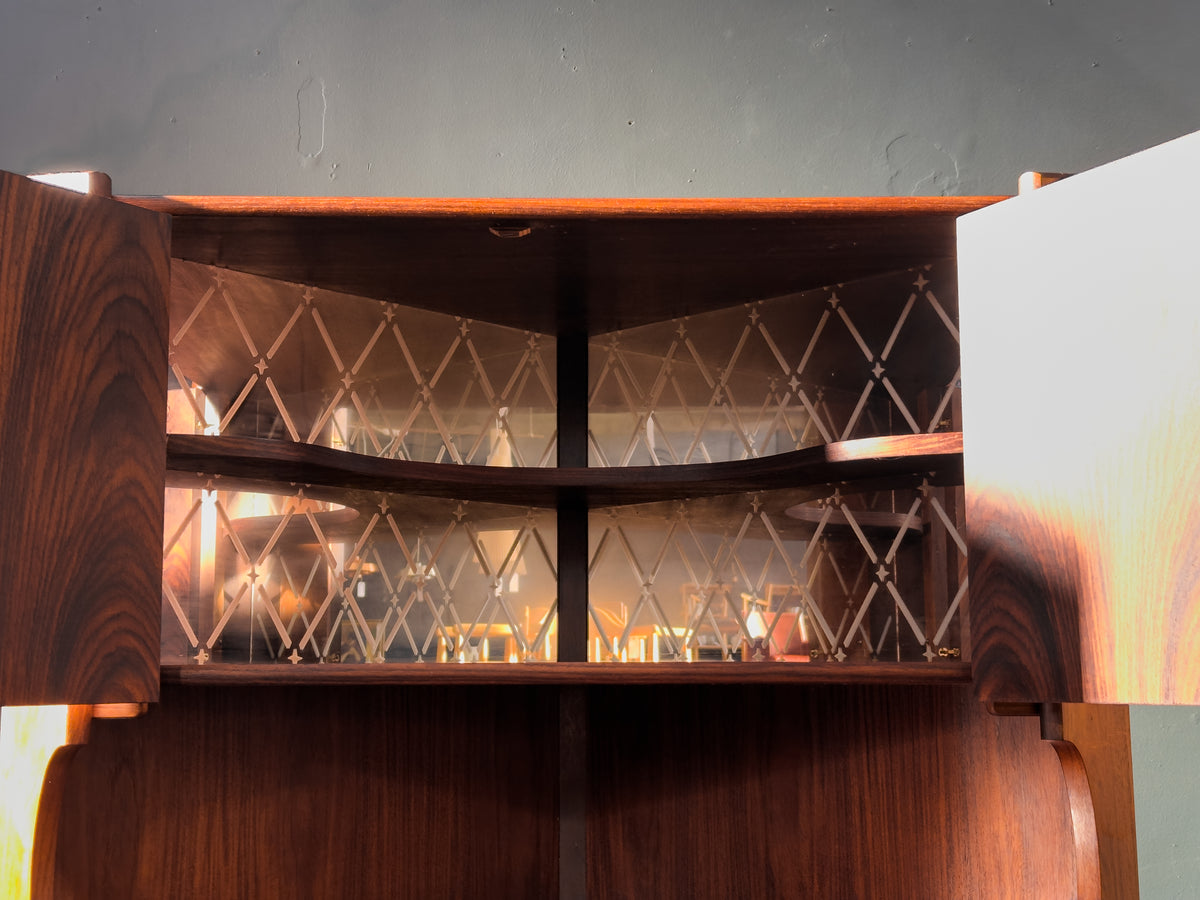Rosewood Corner Cabinet Unit by Oman Junn Møbelfabrik