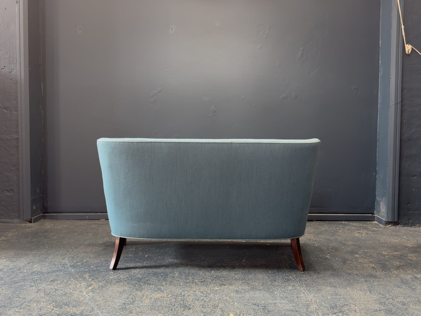 Frits Henningsen Blue Upholstered Sofa