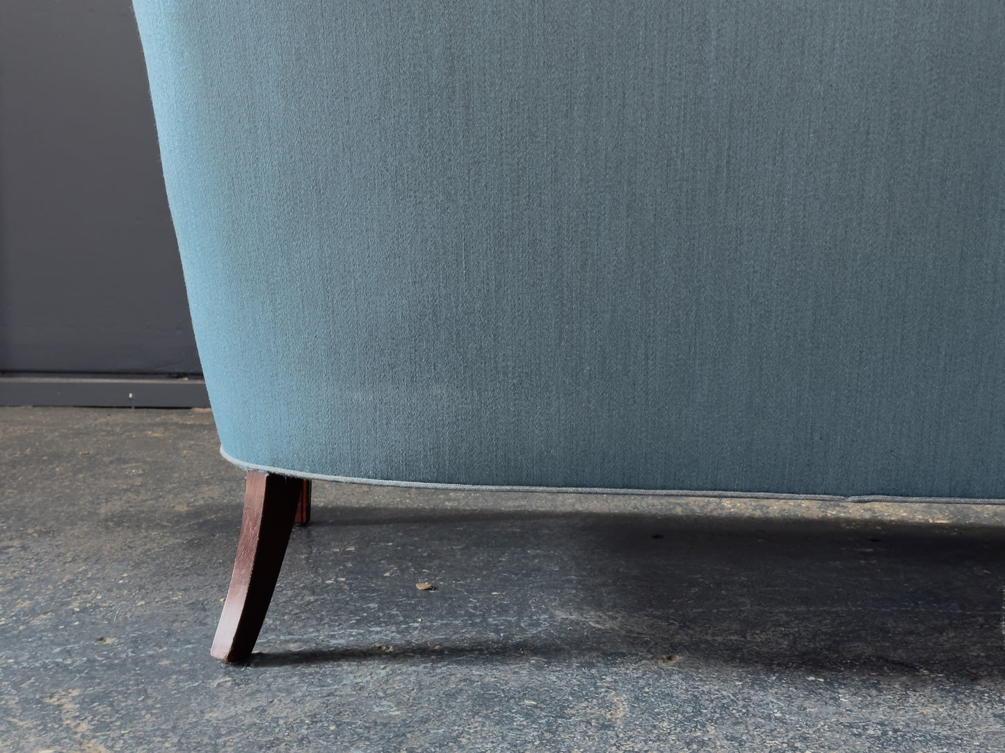 Frits Henningsen Blue Upholstered Sofa