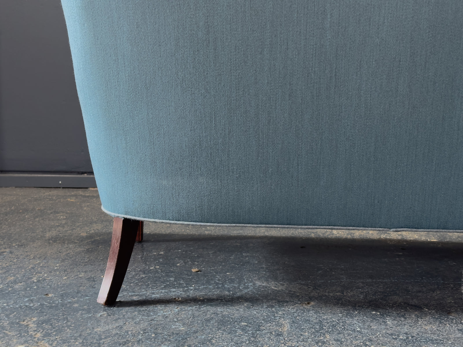 Frits Henningsen Blue Upholstered Sofa