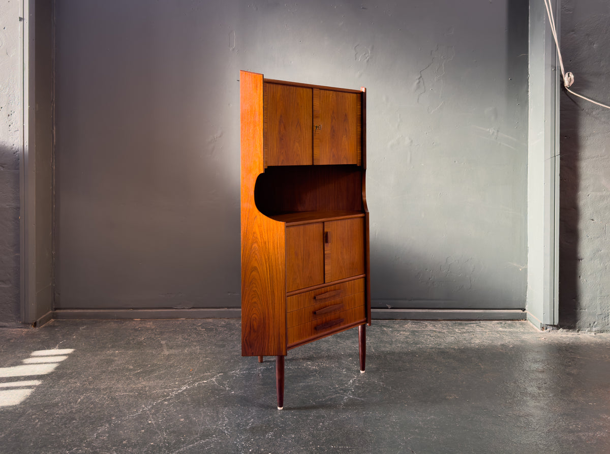 Rosewood Corner Cabinet Unit by Oman Junn Møbelfabrik